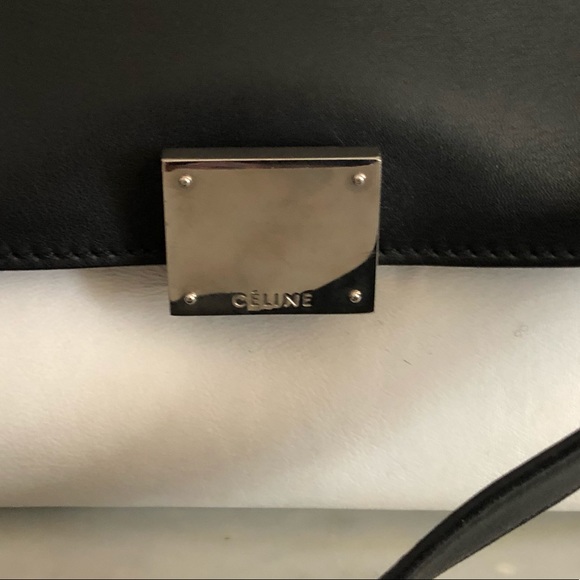 Celine Tricolor Trapeze Handbag Leather Medium - Picture 3 of 8